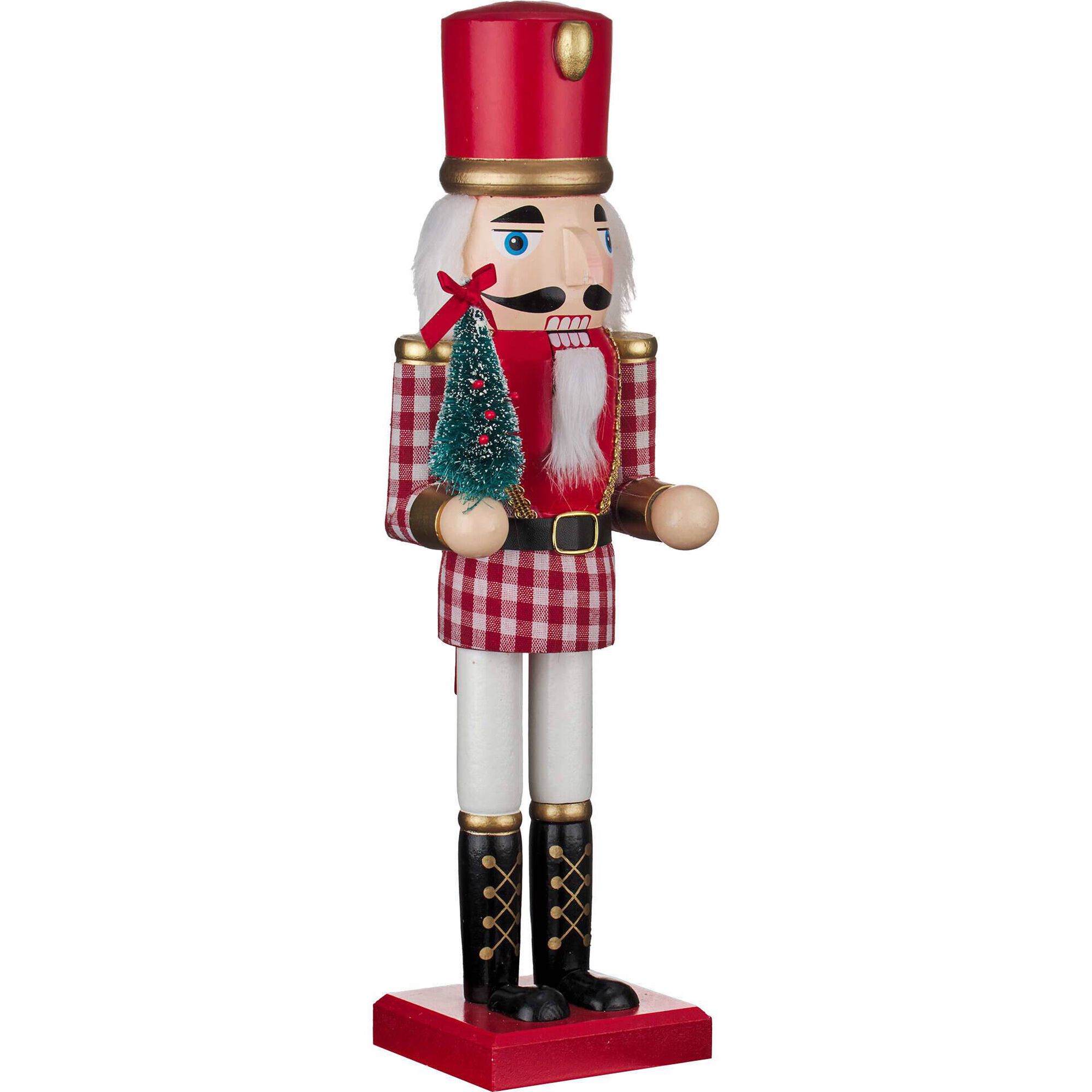 Quebra-Nozes 36cm Padrão Tartã