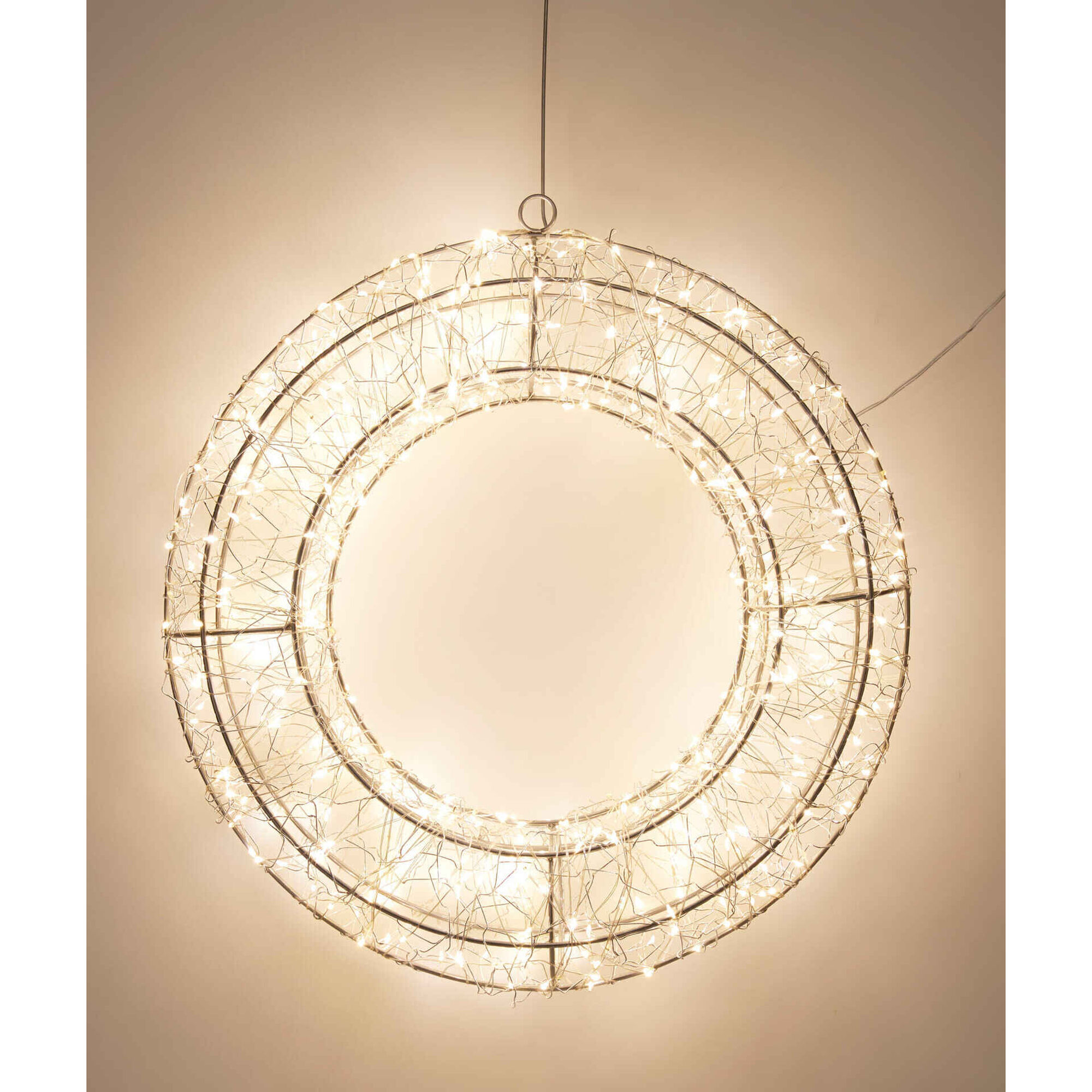 Coroa 500 Leds Branco Quente