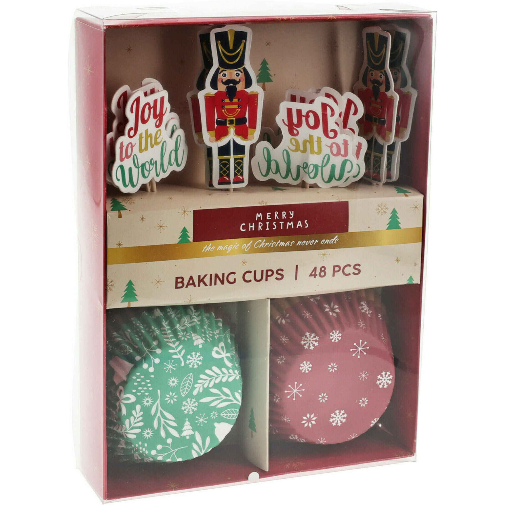 Conjunto 48 peças para Cupcakes de Natal