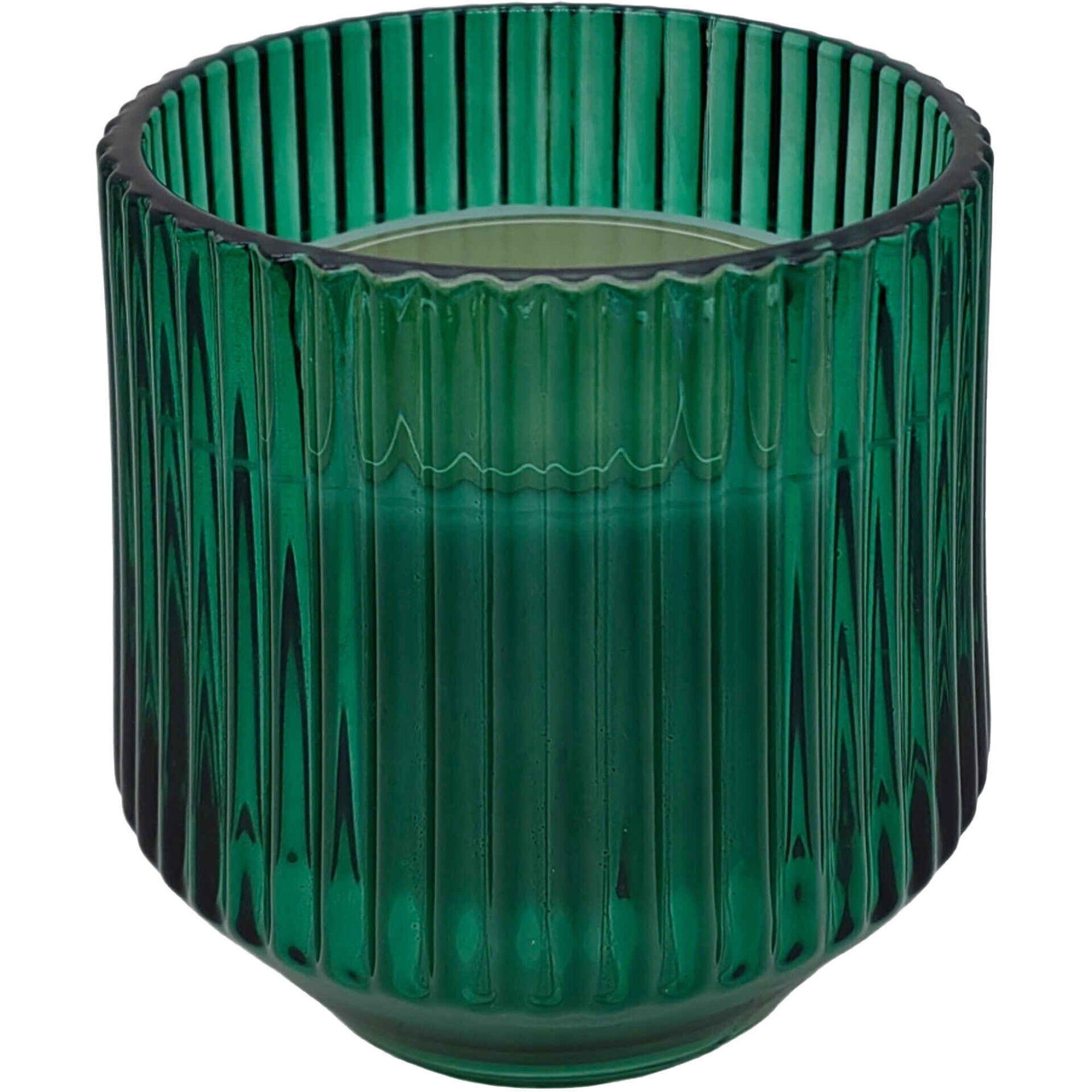 Vela em Copo Canelado 120g Verde