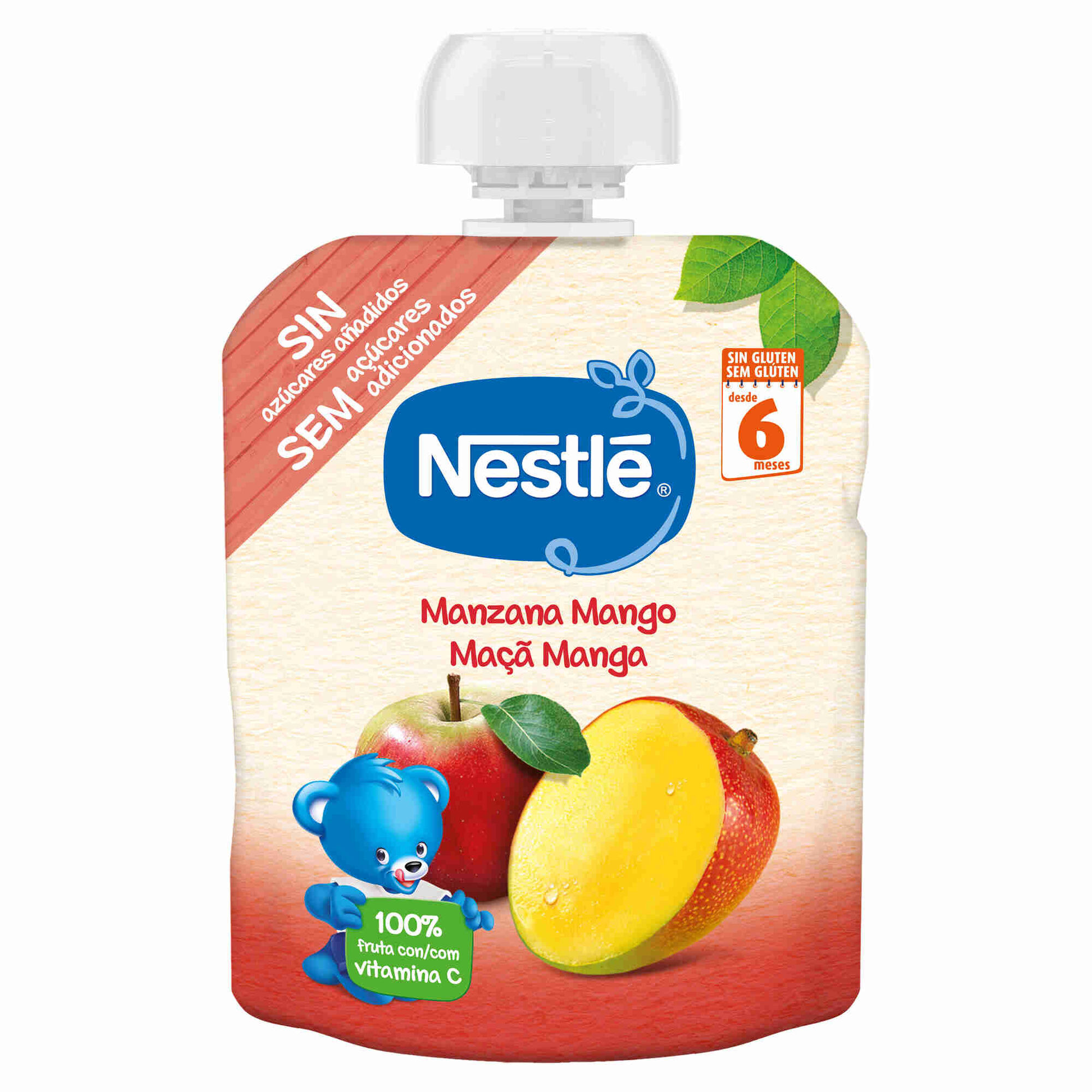 Saqueta de Fruta Maçã e Manga +6M
