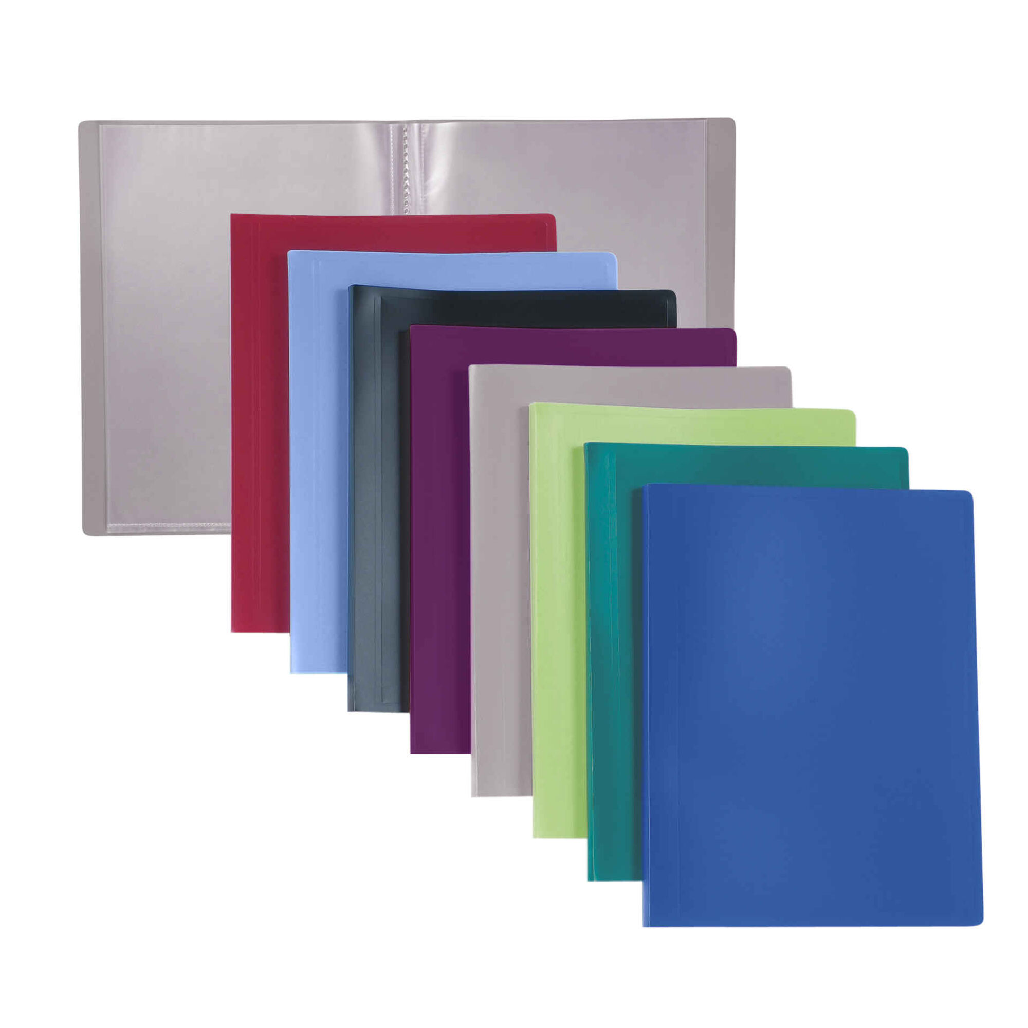Portefólio com 80 Bolsas A4 (várias cores) Portefólio com 80 Bolsas A4 (várias cores)