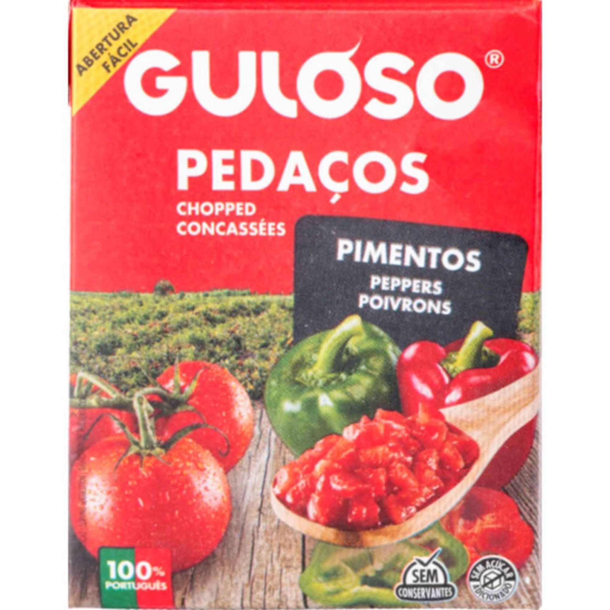 Tomate em Pedaços com Pimentos Tomate em Pedaços com Pimentos