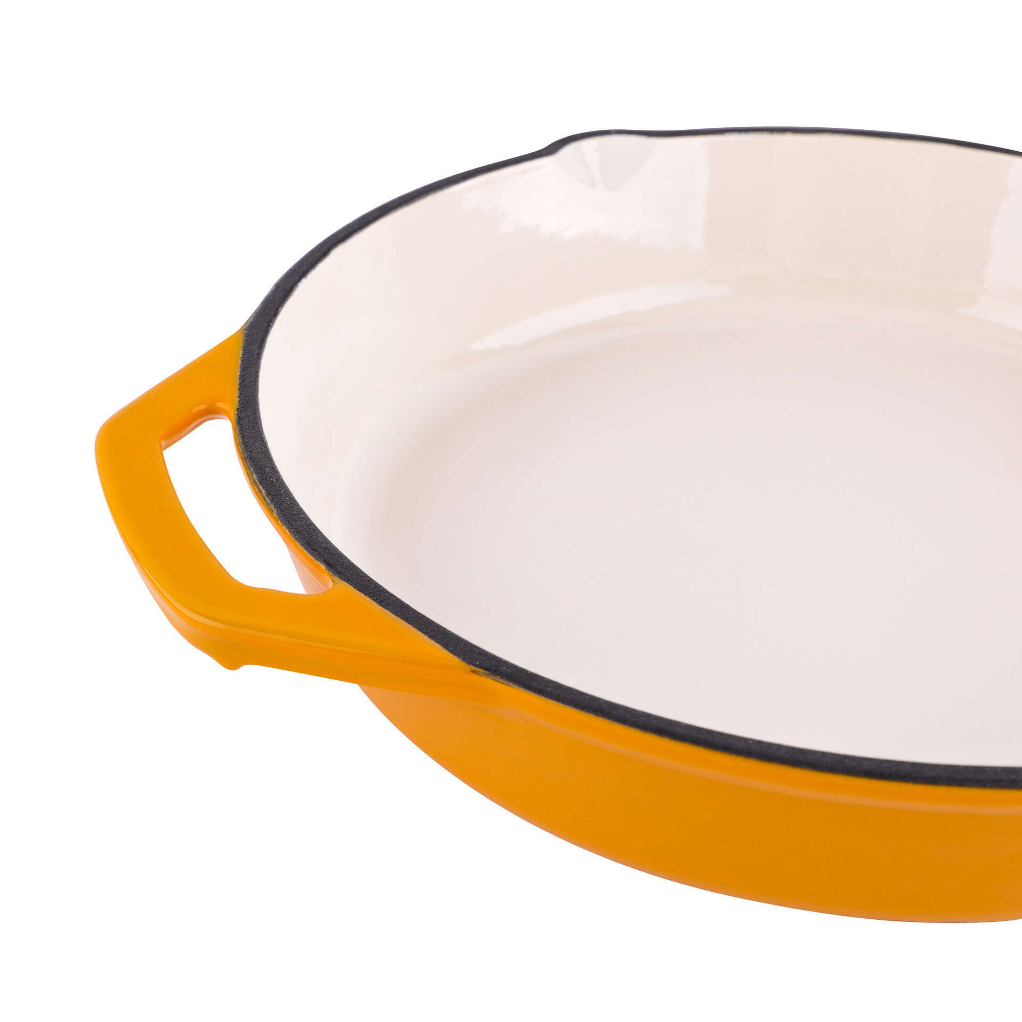 Frigideira Ferro Fundido 24cm Amarela