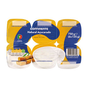 Iogurte Natural Açucarado com Açúcar de Cana