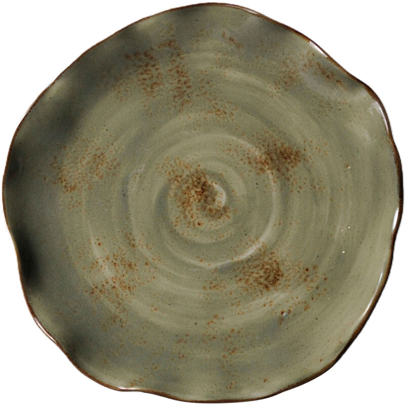 Prato Recortado Reativo 25cm Verde Kasa