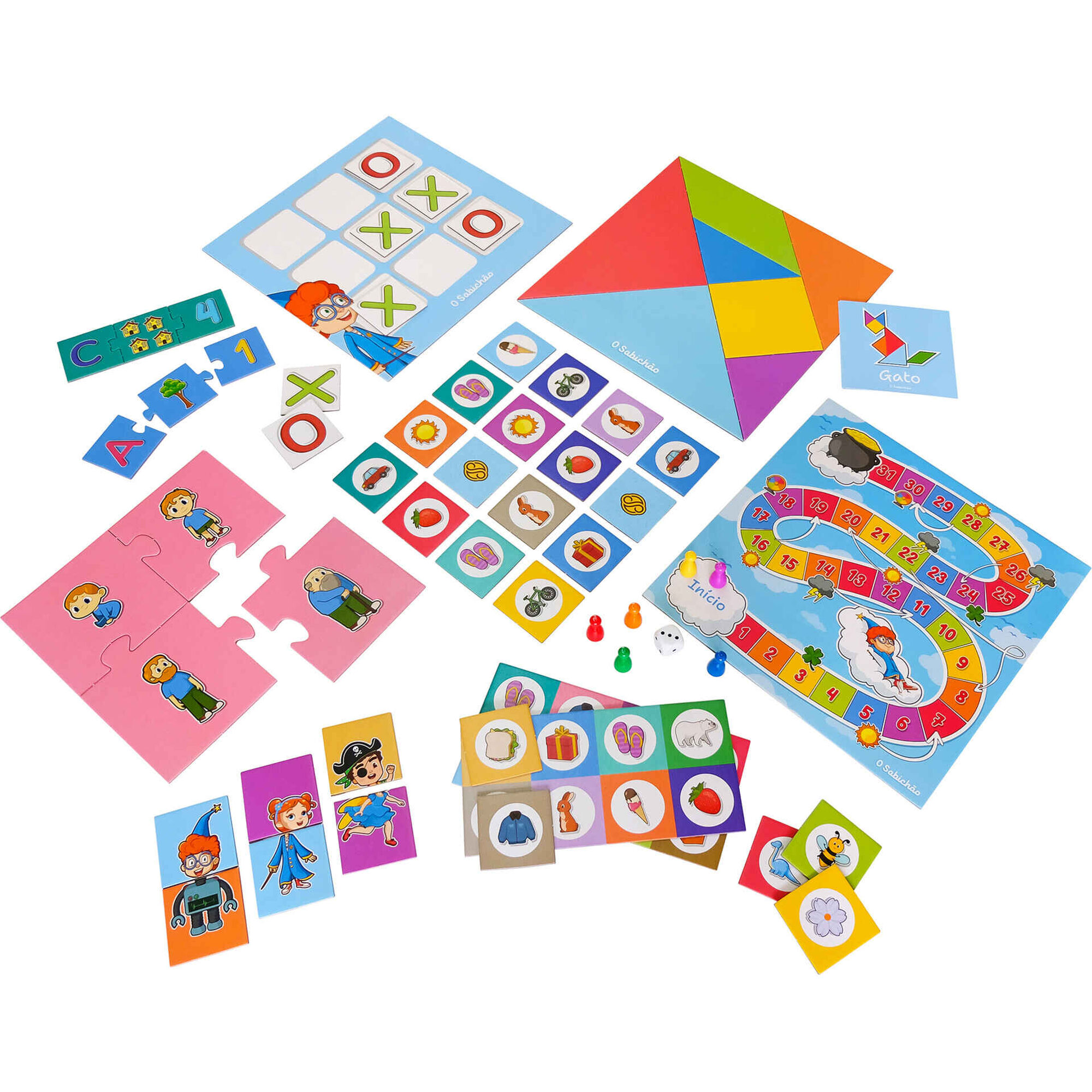 O Sabichão - 8 Jogos em 1 O Sabichão - 8 Jogos em 1