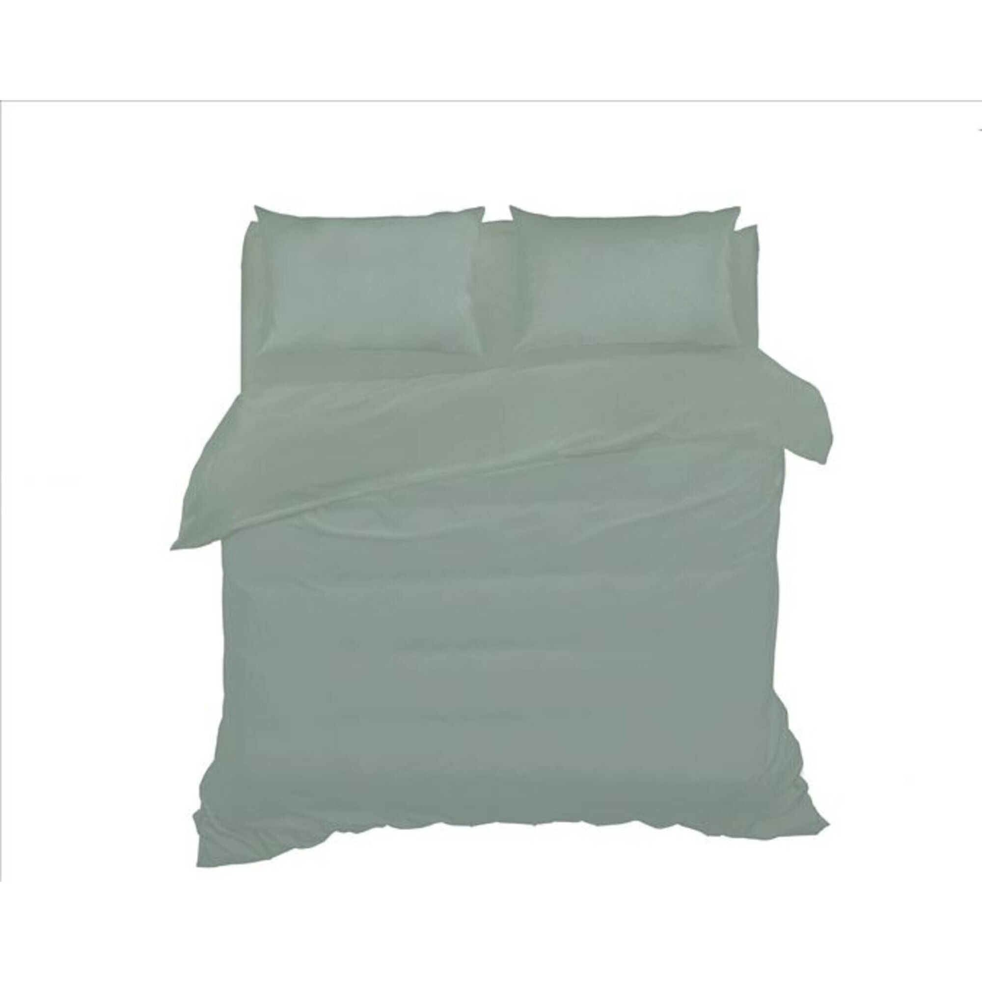 Conjunto Len&ccedil;&oacute;is Algod&atilde;o 220x270cm Verde Kasa