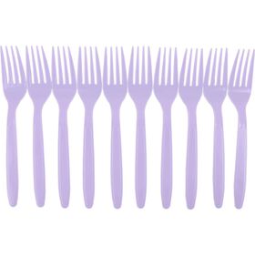 Conjunto 10 Garfos Reutiliz&aacute;veis Soft Lavanda Kasa