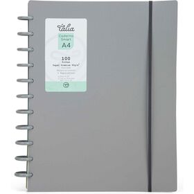 Caderno Smart Espiral A4 Pautado Cinza Talia