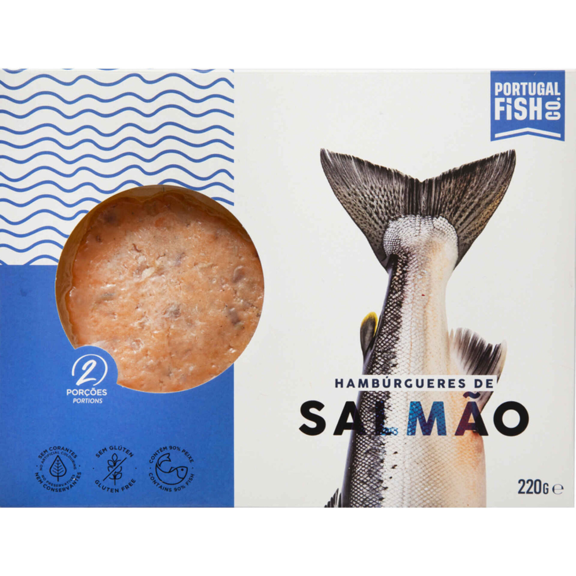Hambúrguer de Salmão Congelado
