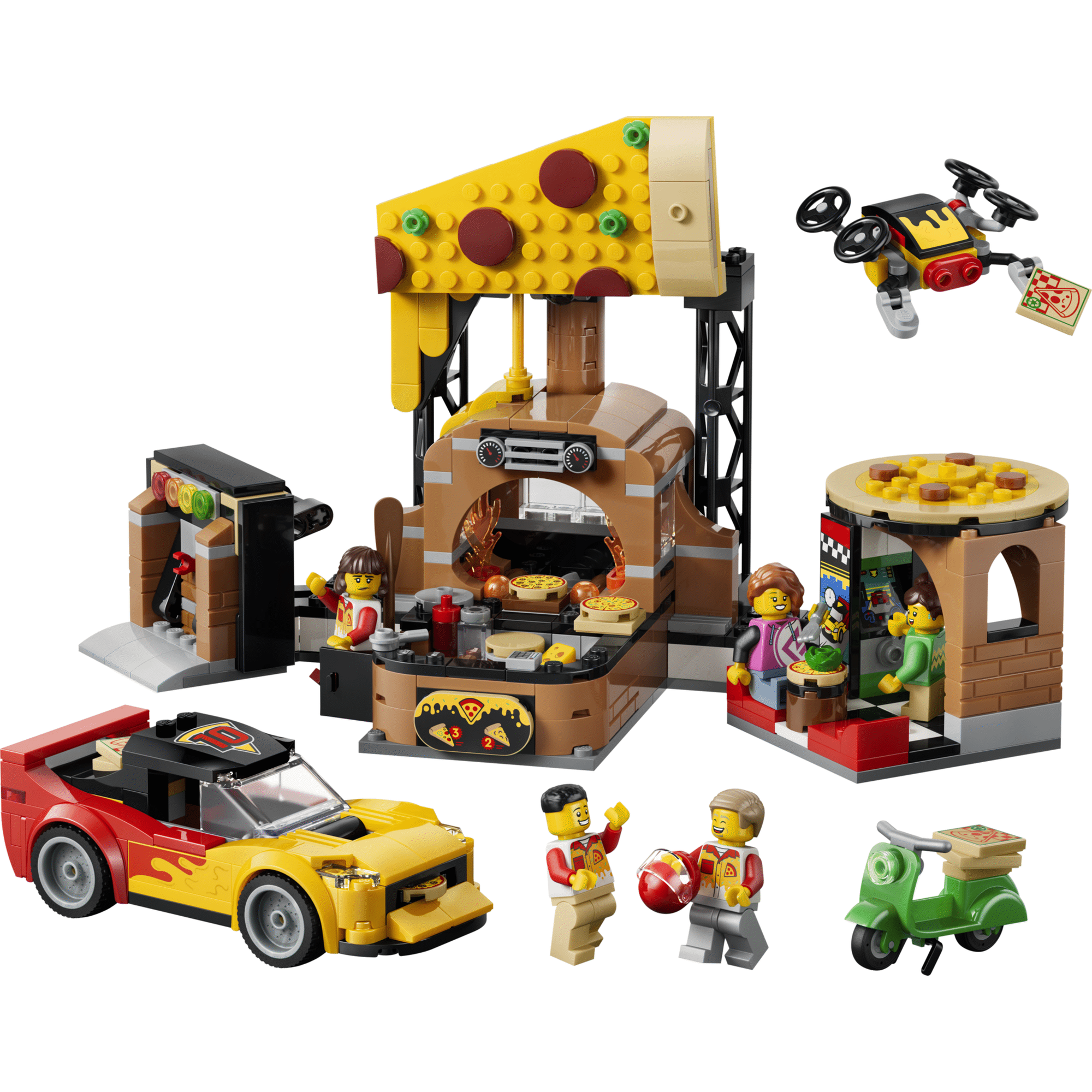 LEGO City - Experi&ecirc;ncia de Entregas de Pizza com Ve&iacute;culos - 60496