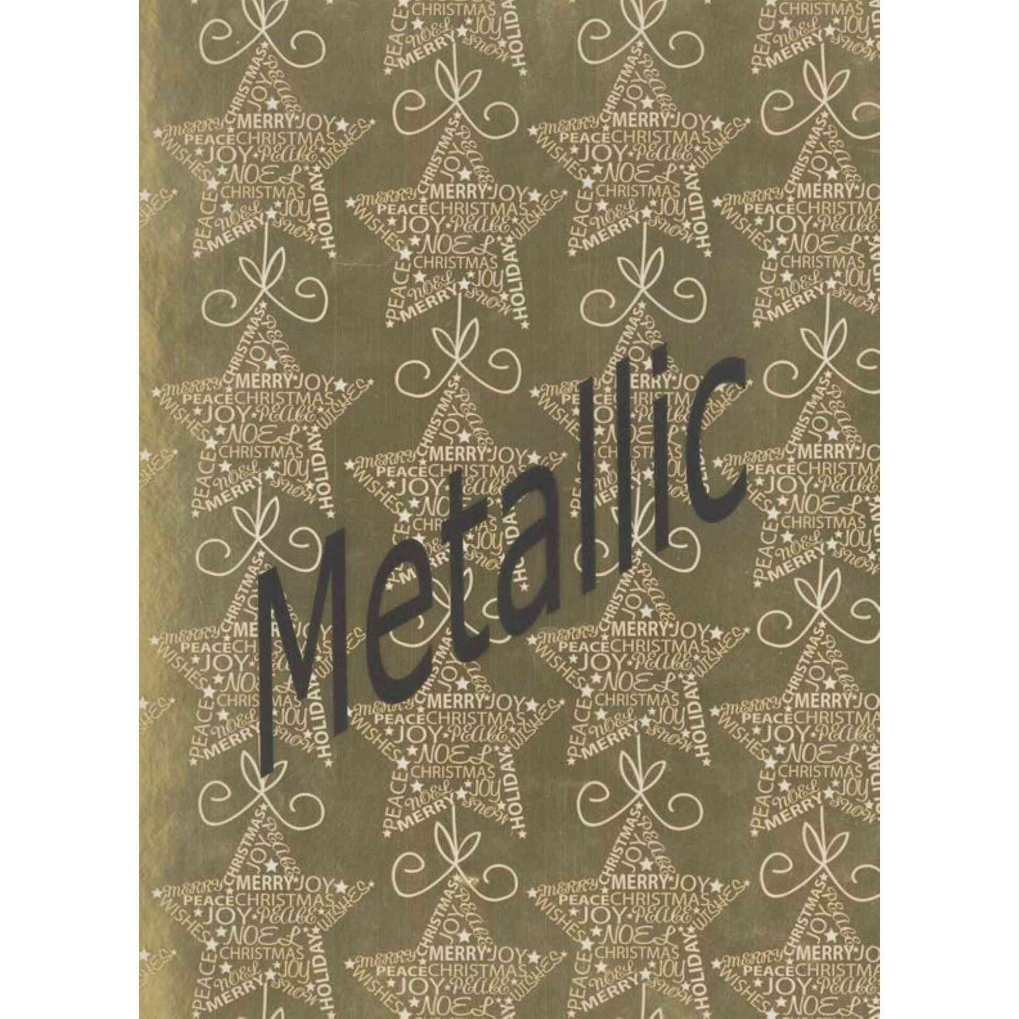 Rolo de Papel de Embrulho Metalizado 70mx200cm (várias cores)