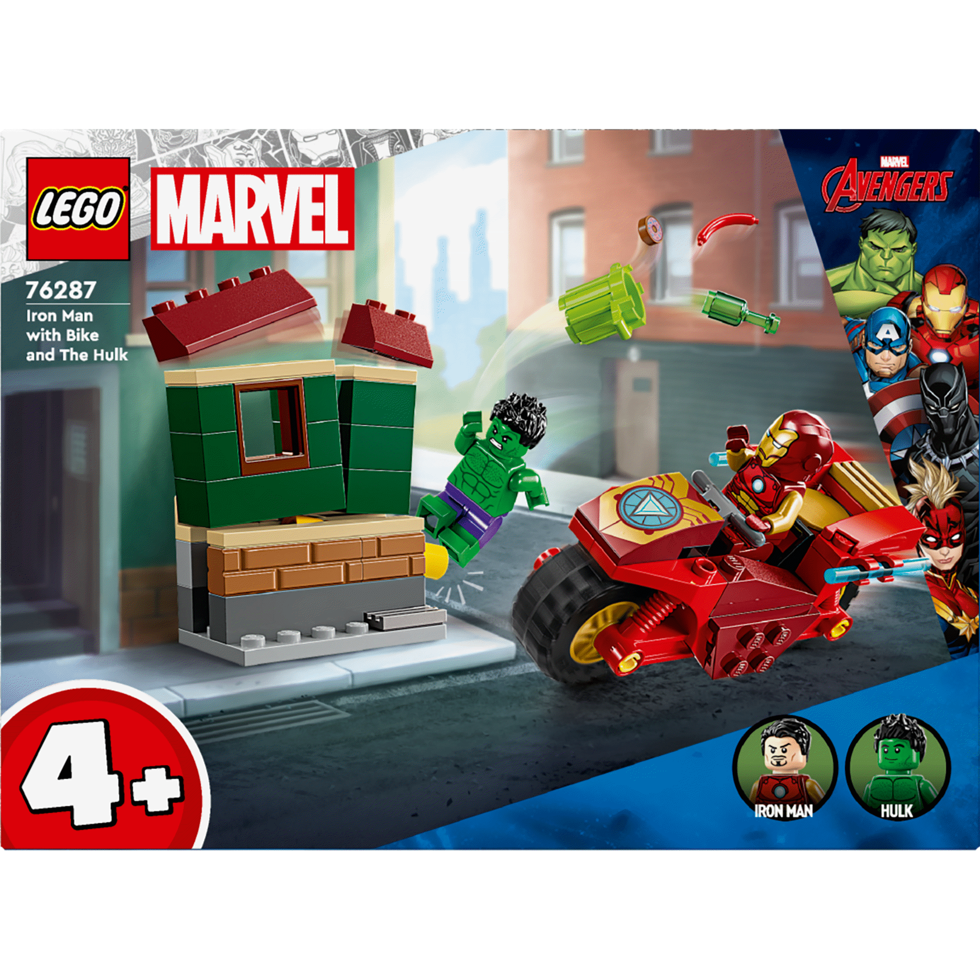Iron Man com Mota e Hulk - 76287