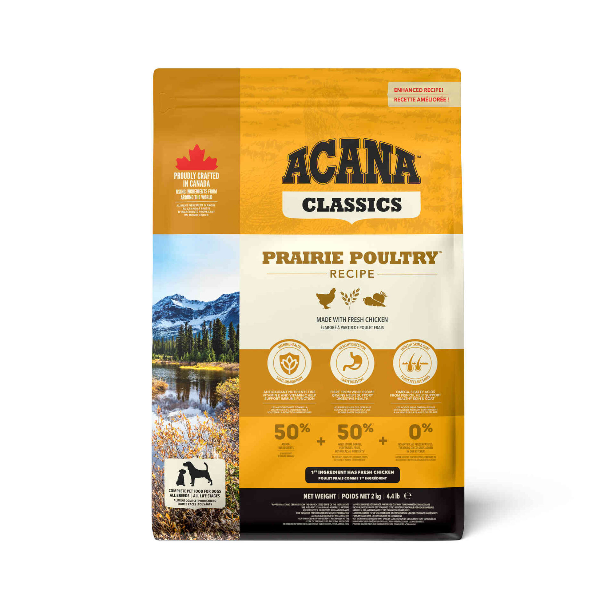 Ra&ccedil;&atilde;o para C&atilde;o Classics Prairie Poultry Recipe Acana