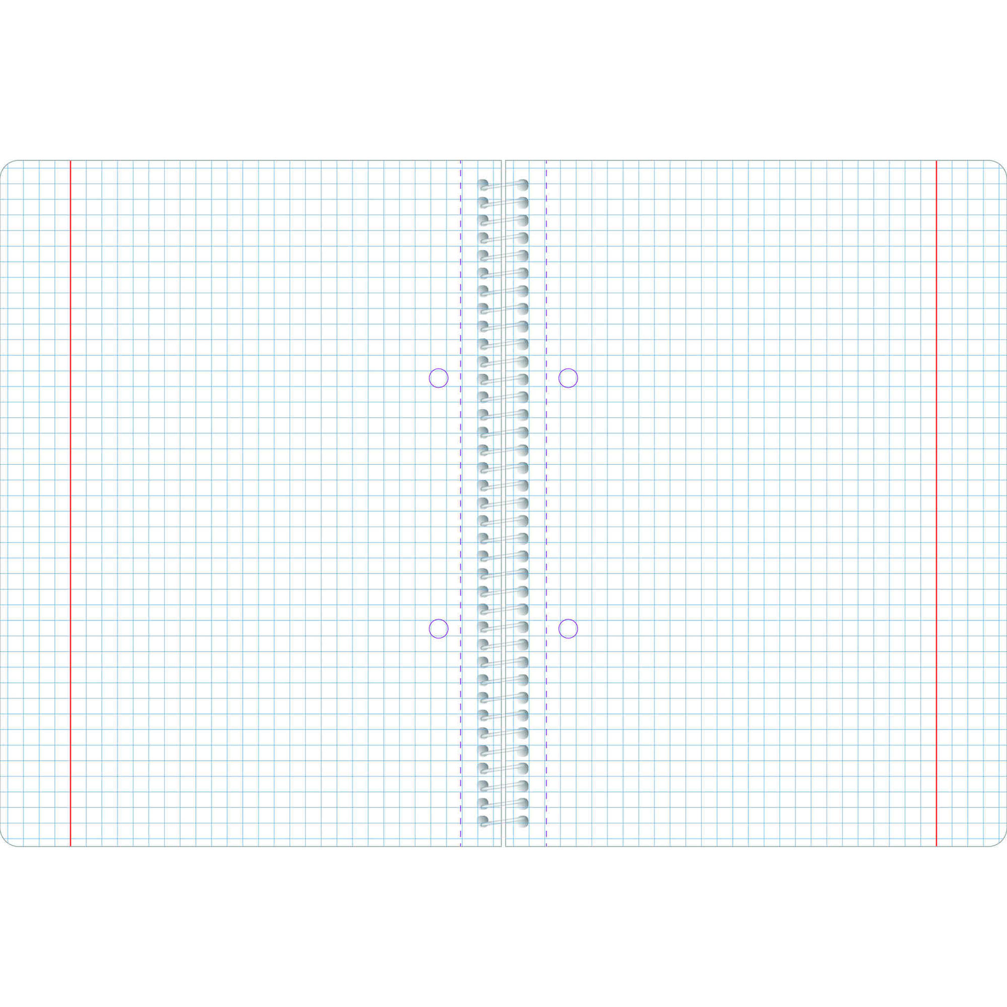 Caderno Espiral Quadriculado A5 Azul Note!