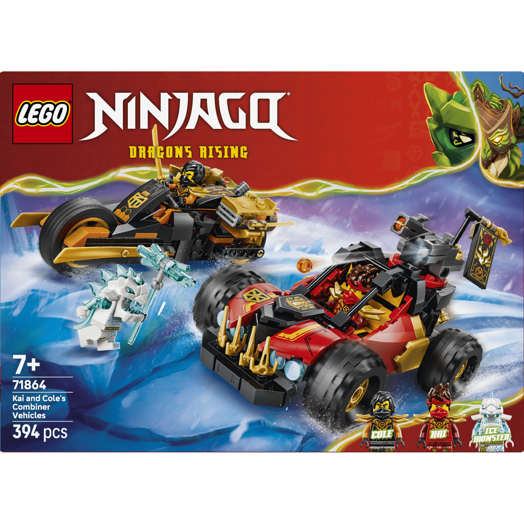 LEGO Ninjago - Ve&iacute;culos Combinadores do Kai e do Cole - 71864