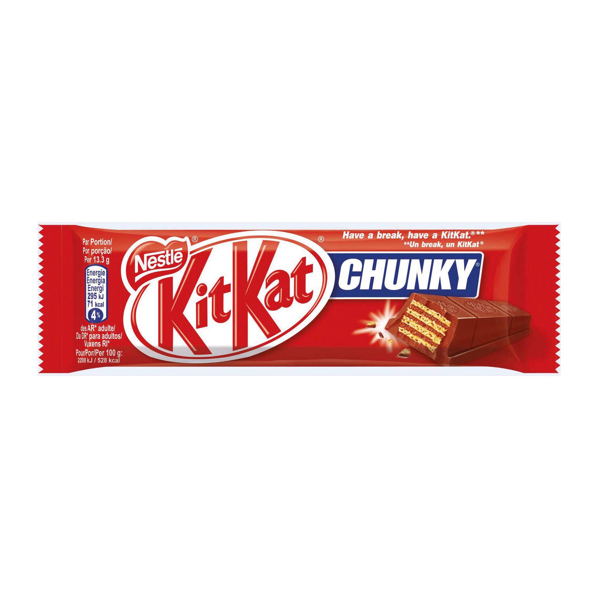 Snack de Chocolate de Leite Kit Kat Chunky Snack de Chocolate de Leite Kit Kat Chunky