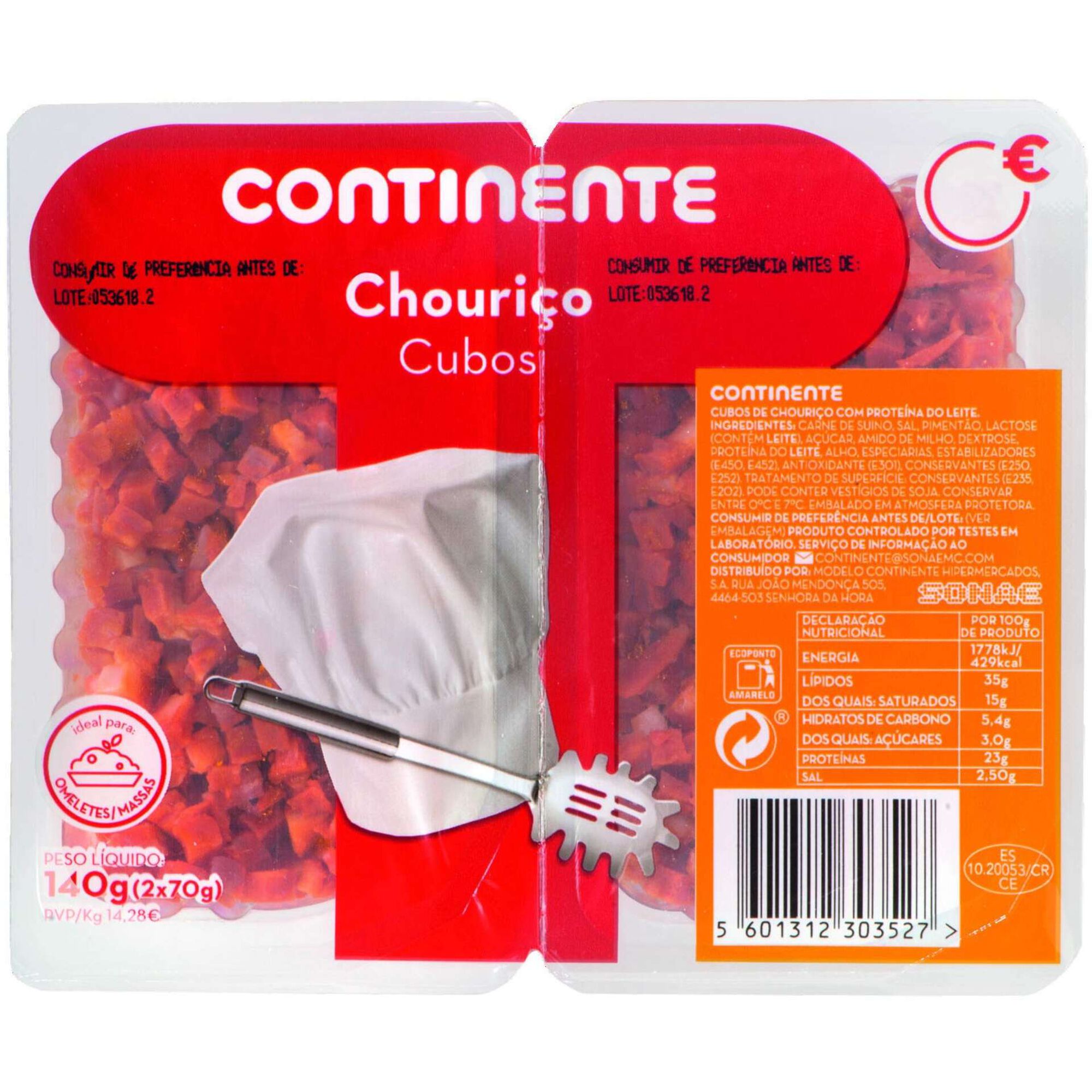 Chouriço em Cubos