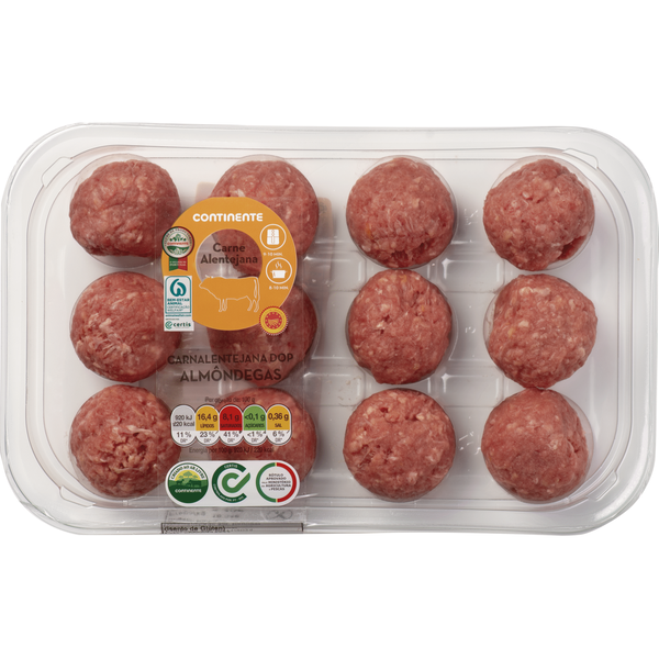Almôndegas de Bovino Carnalentejana DOP Continente