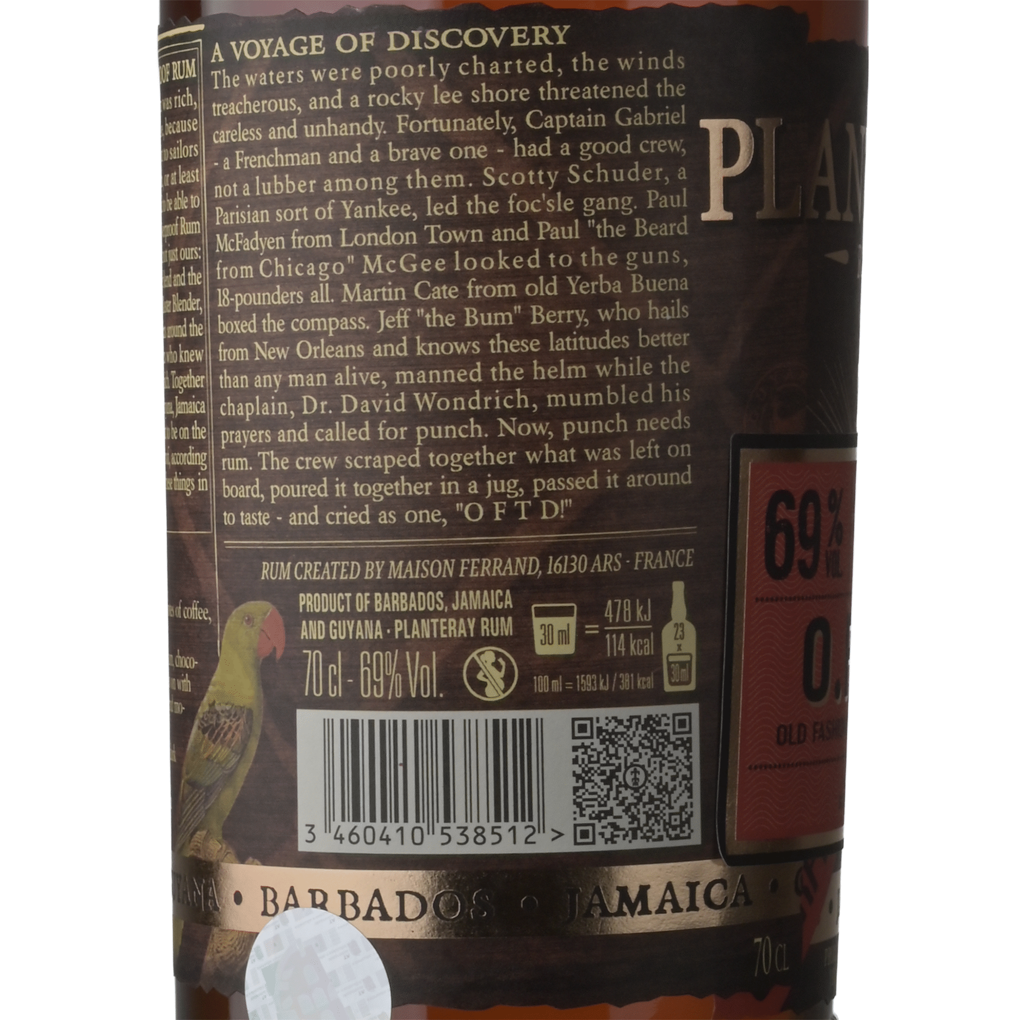 Planteray Rum Overproof Dark