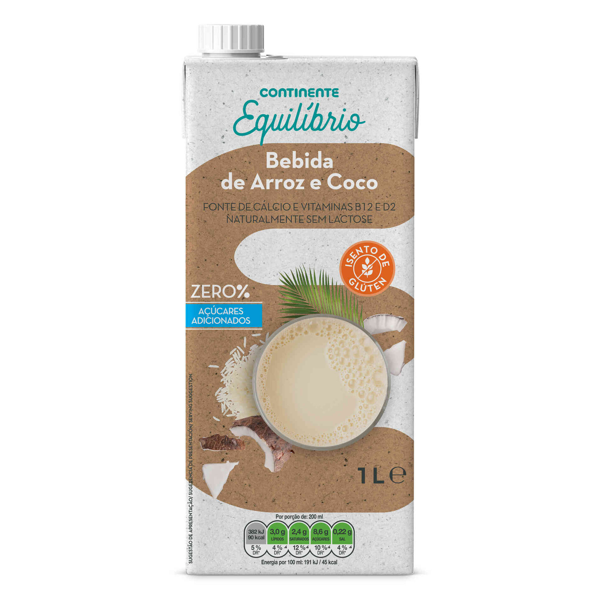 Bebida Vegetal de Arroz e Coco