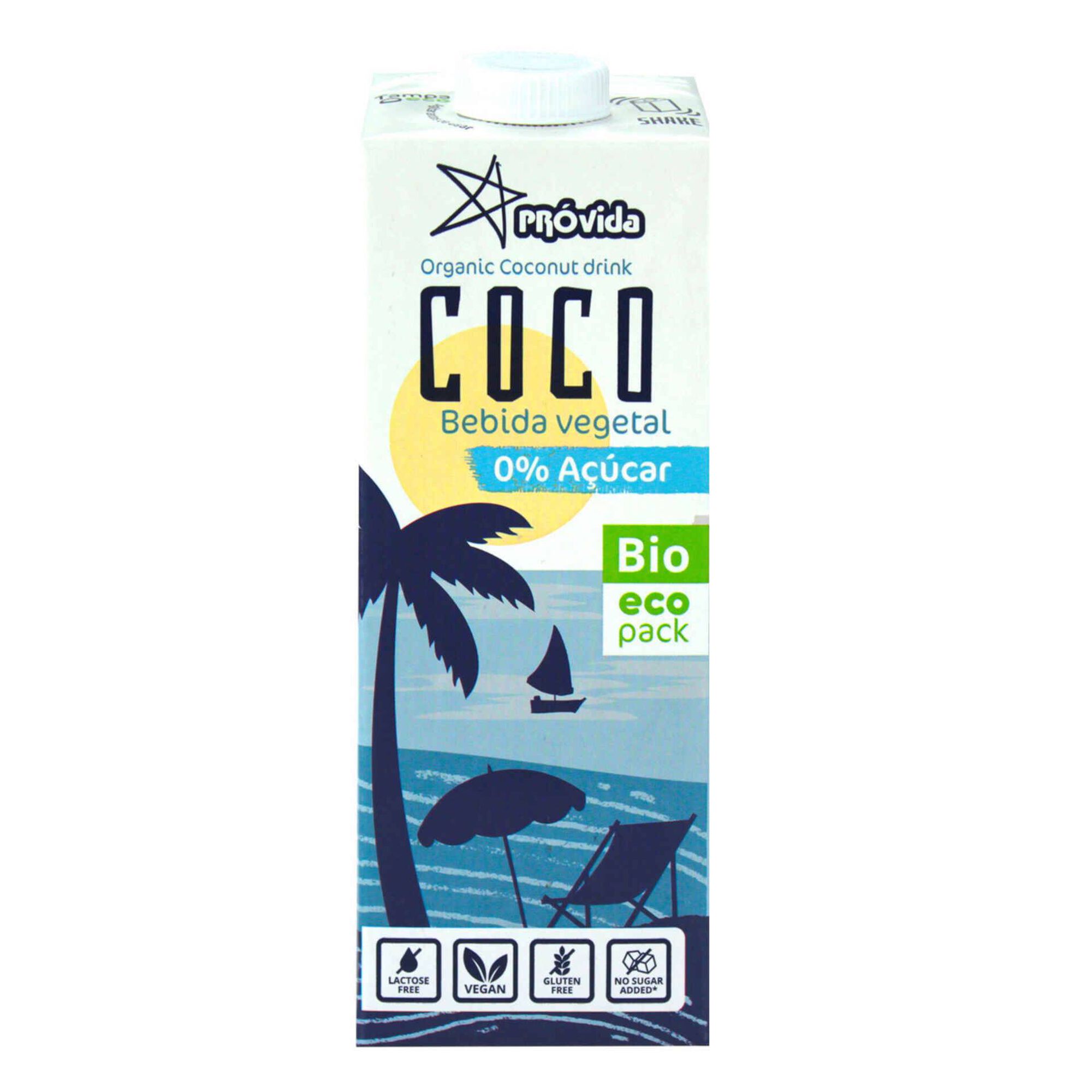 Bebida Vegetal de Coco sem Açúcar Biológica