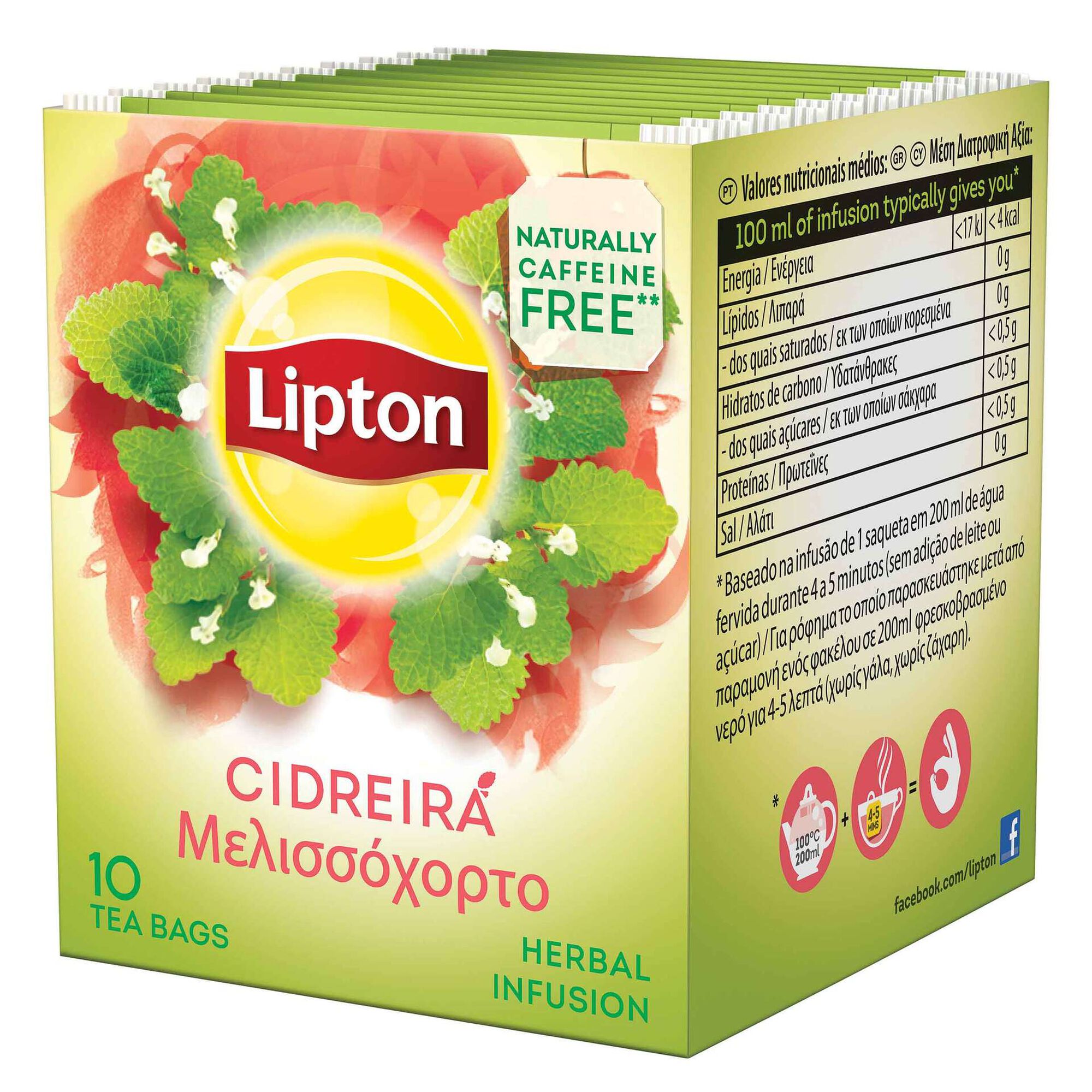 Chá de Cidreira Saquetas Chá de Cidreira Saquetas