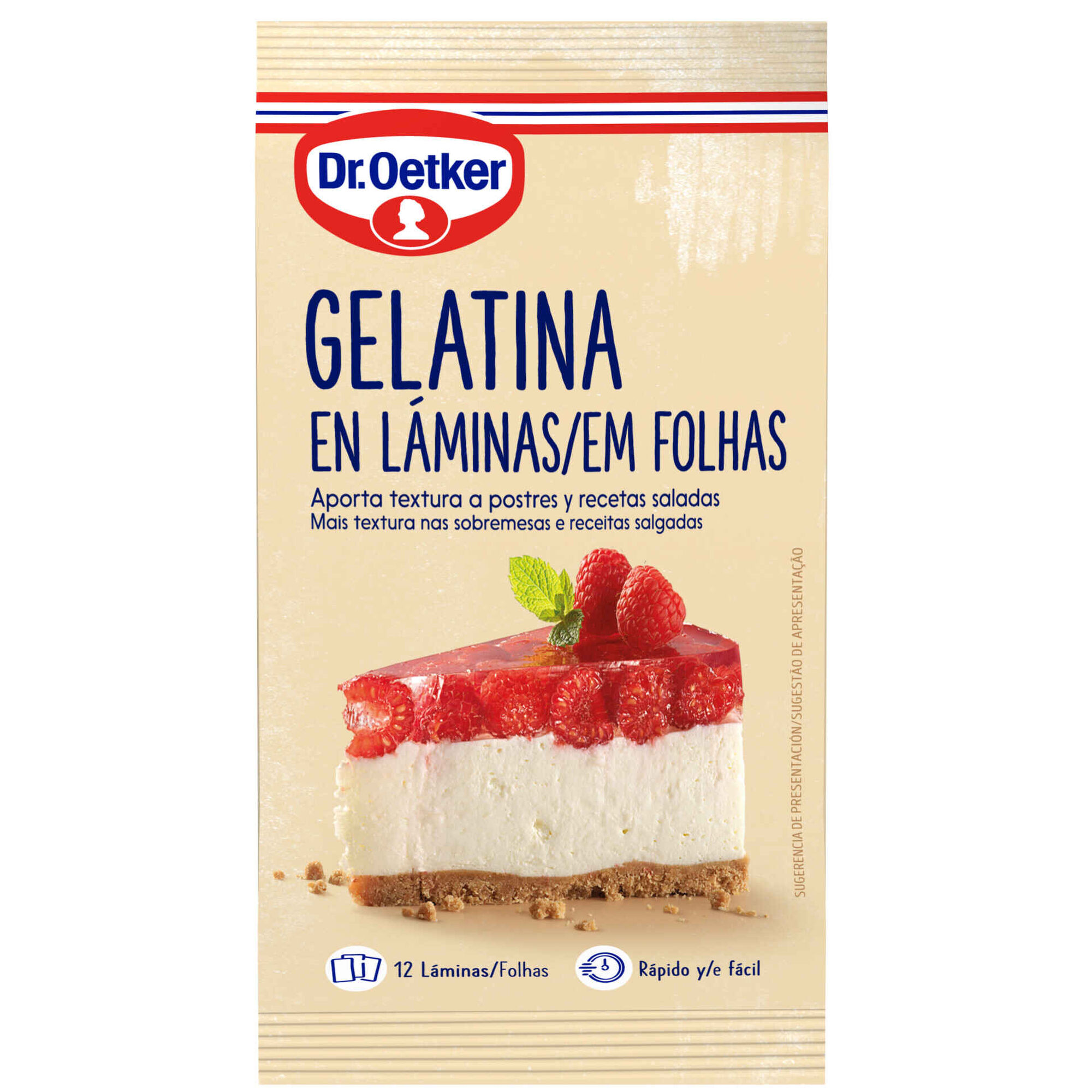 Gelatina 12 Folhas Dr. Oetker