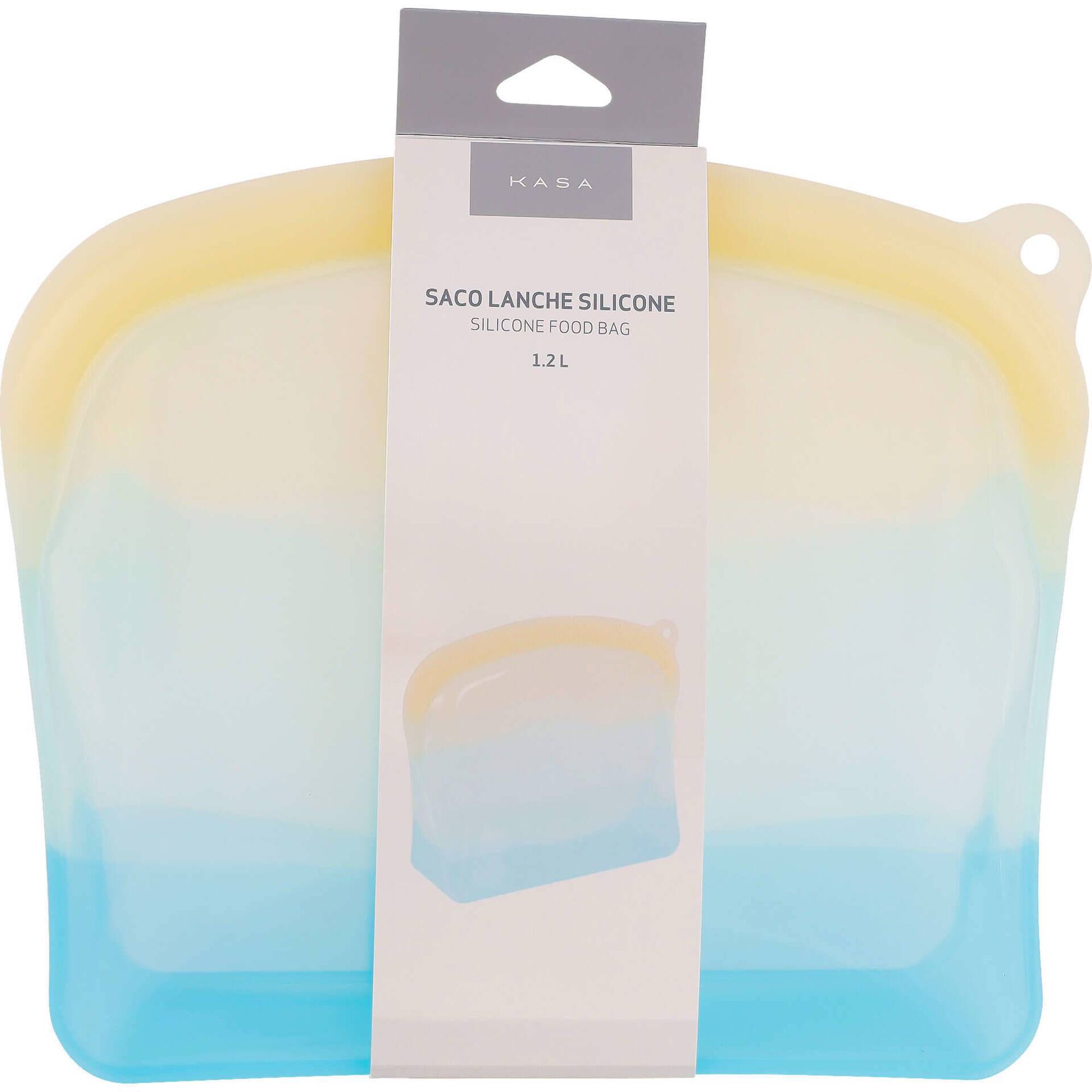Saco Lanche em Silicone 1200ml Colors Kasa