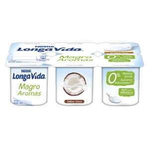 Iogurte Magro Aroma Tutti Frutti e Coco Longa Vida