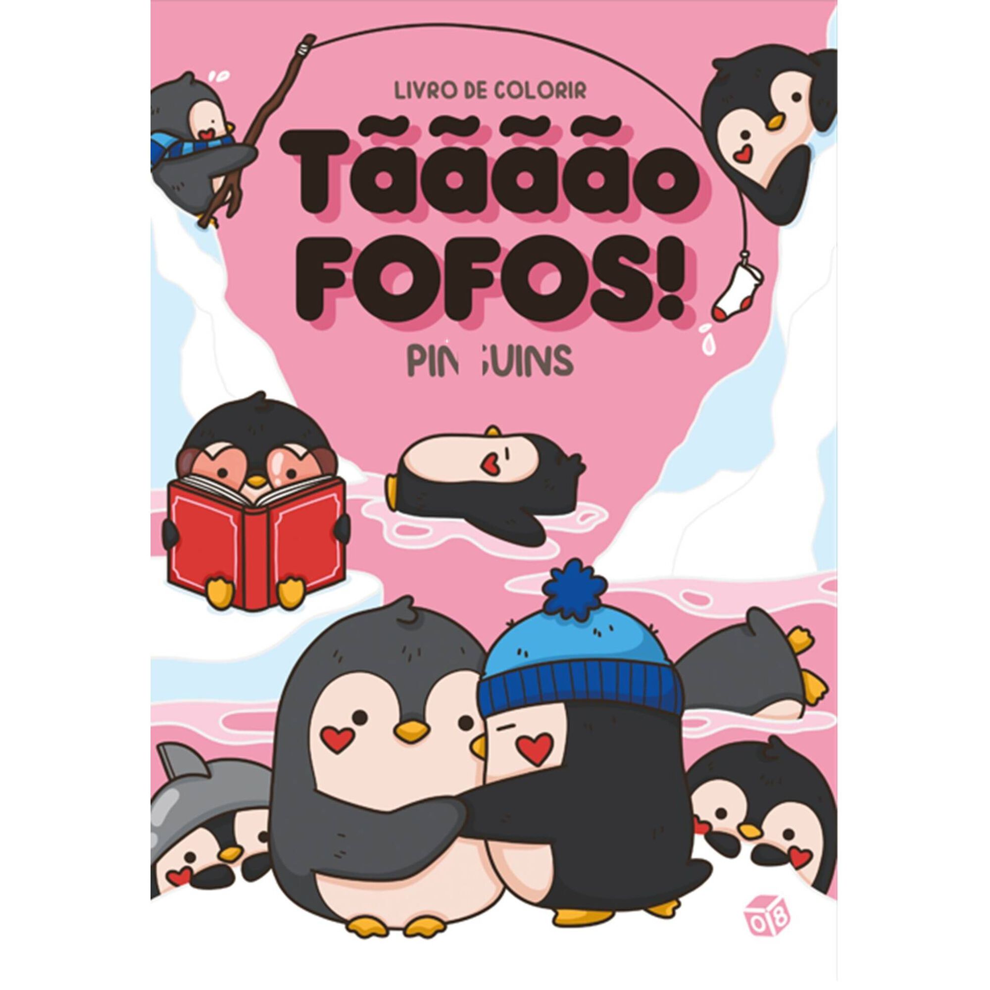 T&atilde;&atilde;&atilde;&atilde;o Fofos! - Pinguins (Livro de Colorir) de Mafalda Mota