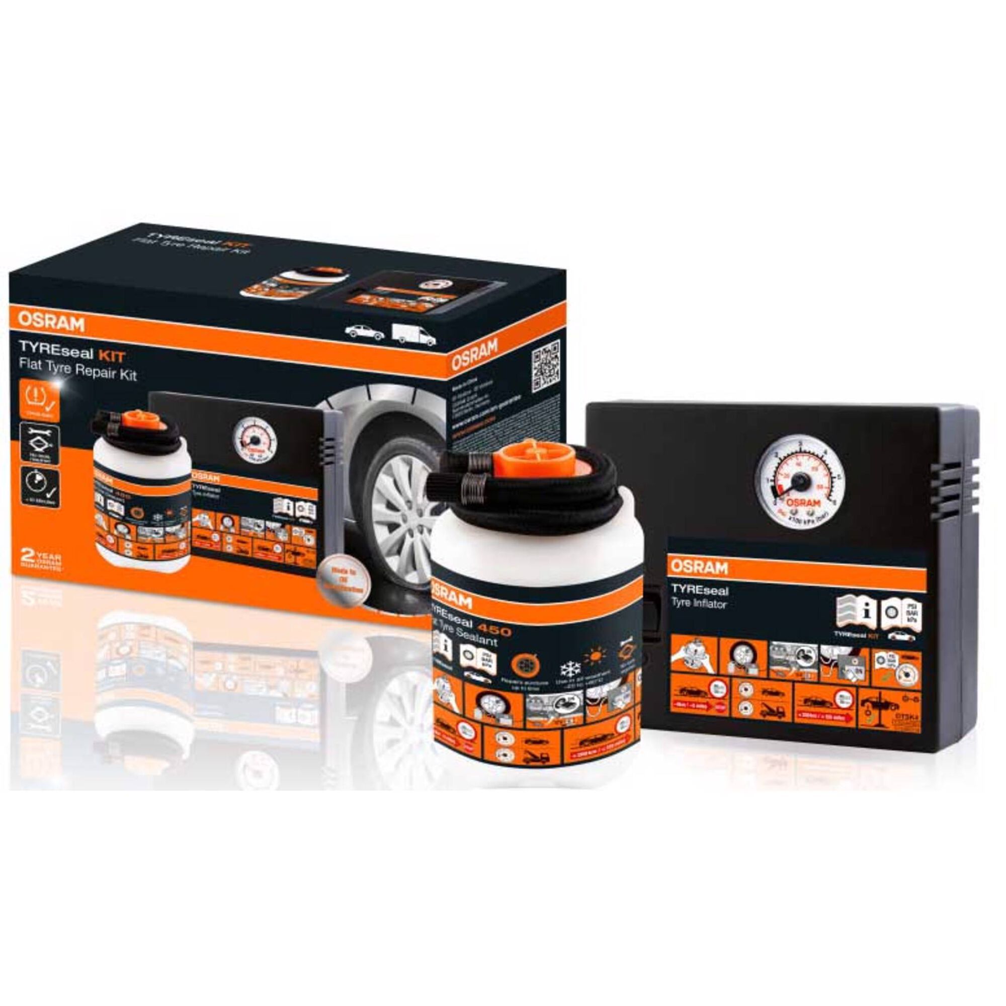 Kit Reparador de Pneus 450 ml