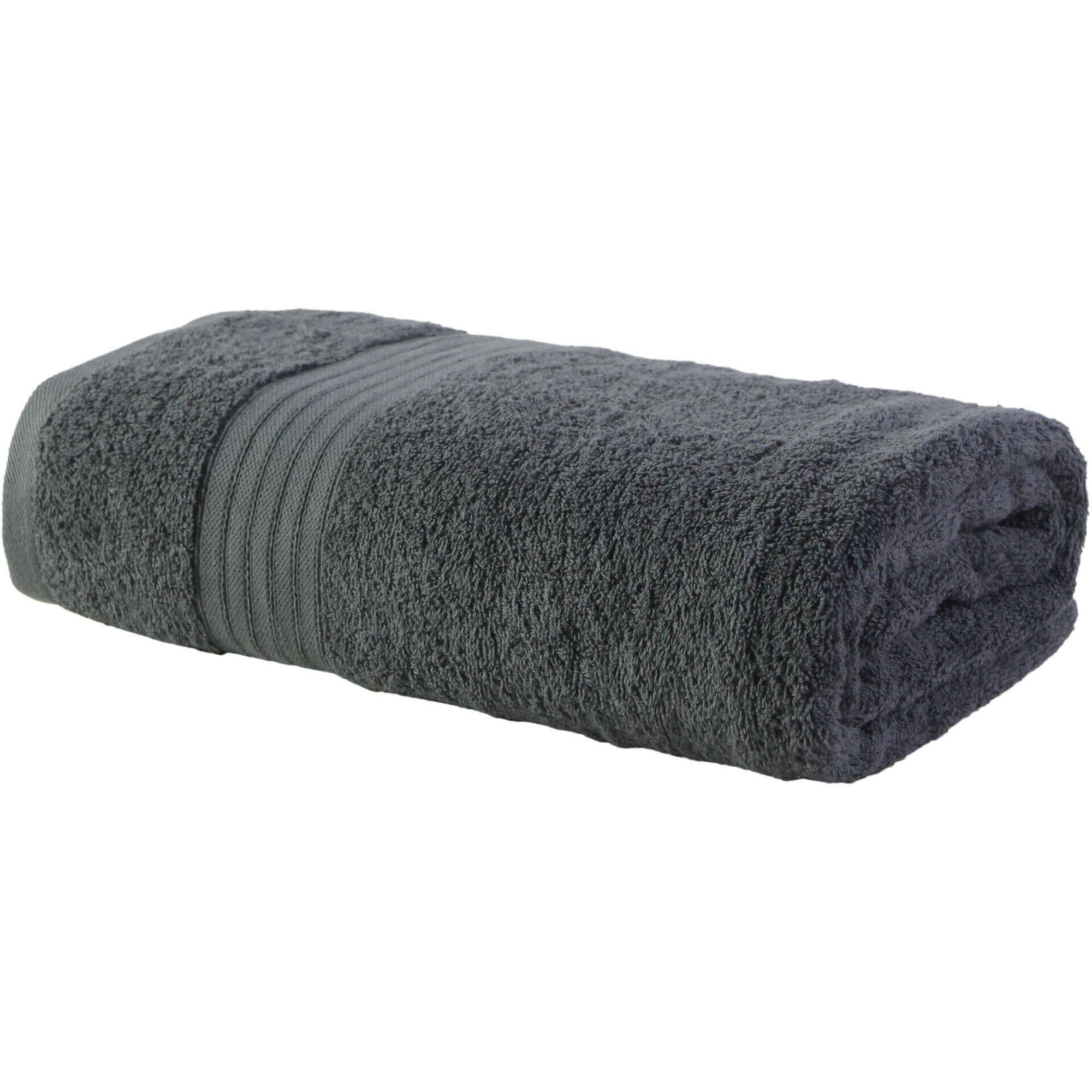 Toalha Liso Suave Cinza Escuro Kasa