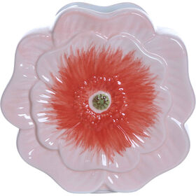 Jarra Flor Rosa e Laranja Kasa