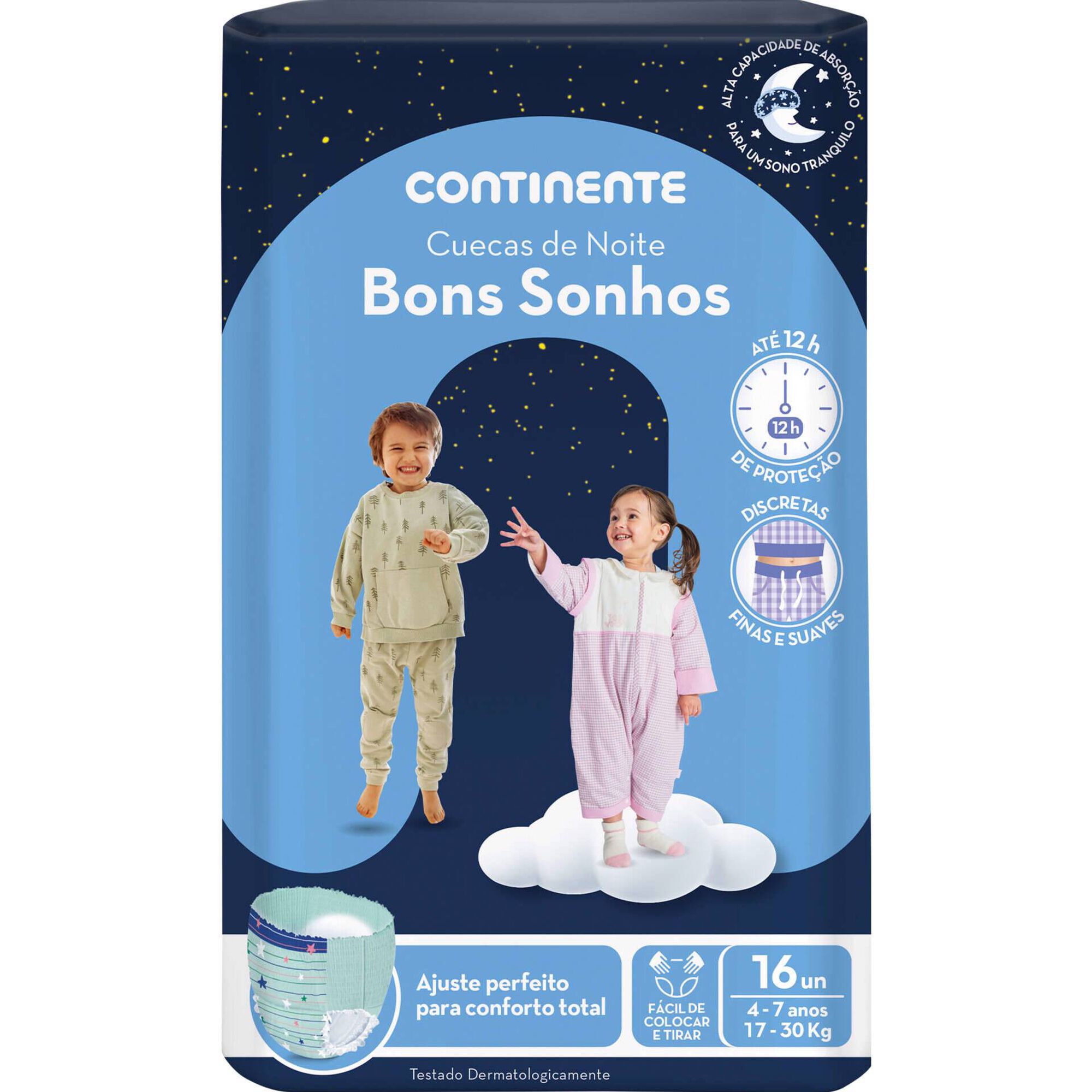 Cuecas Bons Sonhos 17-30 Kg 4-7 Anos