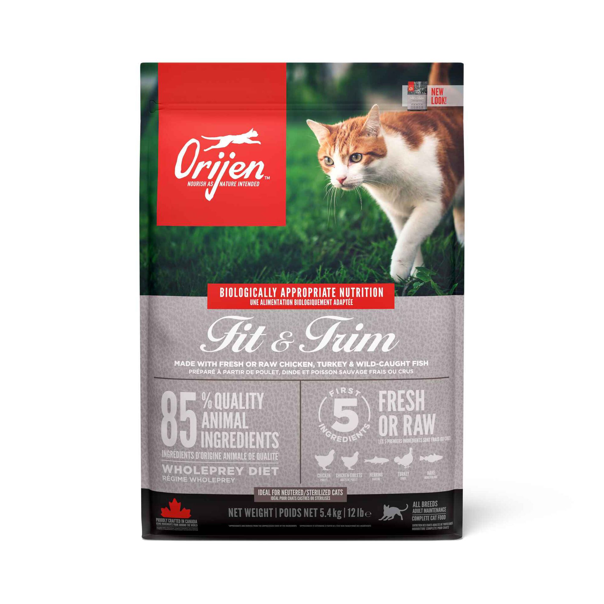Ra&ccedil;&atilde;o para Gato Adulto Fit e Trim Orijen