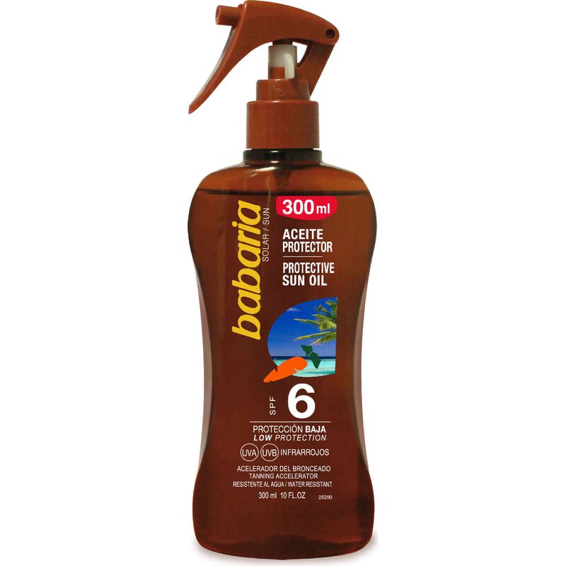 Protetor Solar Spray Aceledor do Bronzeado FPS 6 Babaria