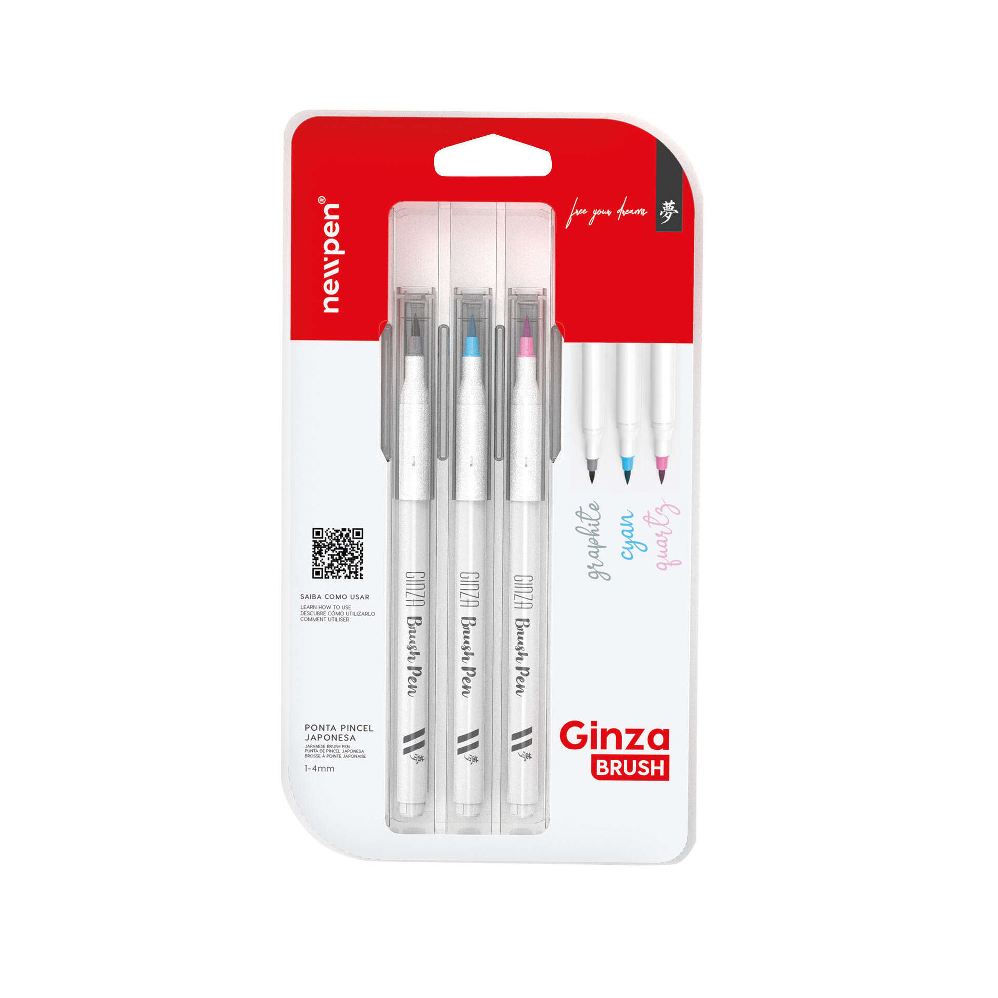 Marcador Permanente de Tinta Preta, Vermelha e Azul Marcador Permanente de Tinta Preta, Vermelha e Azul