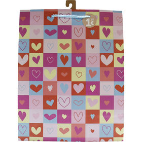 Saco para Presentes Color Hearts 27x22x12cm Note!