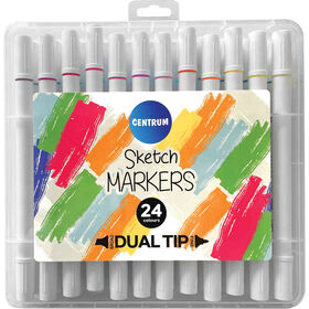 Marcador de Colorir 2 Pontas Sketch