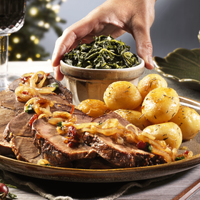 Borrego Assado com Batata e Grelos Salteados (Entregas para o Natal)