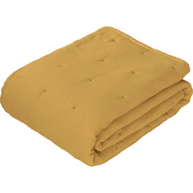 Colcha Washed 240x260cm Ocre