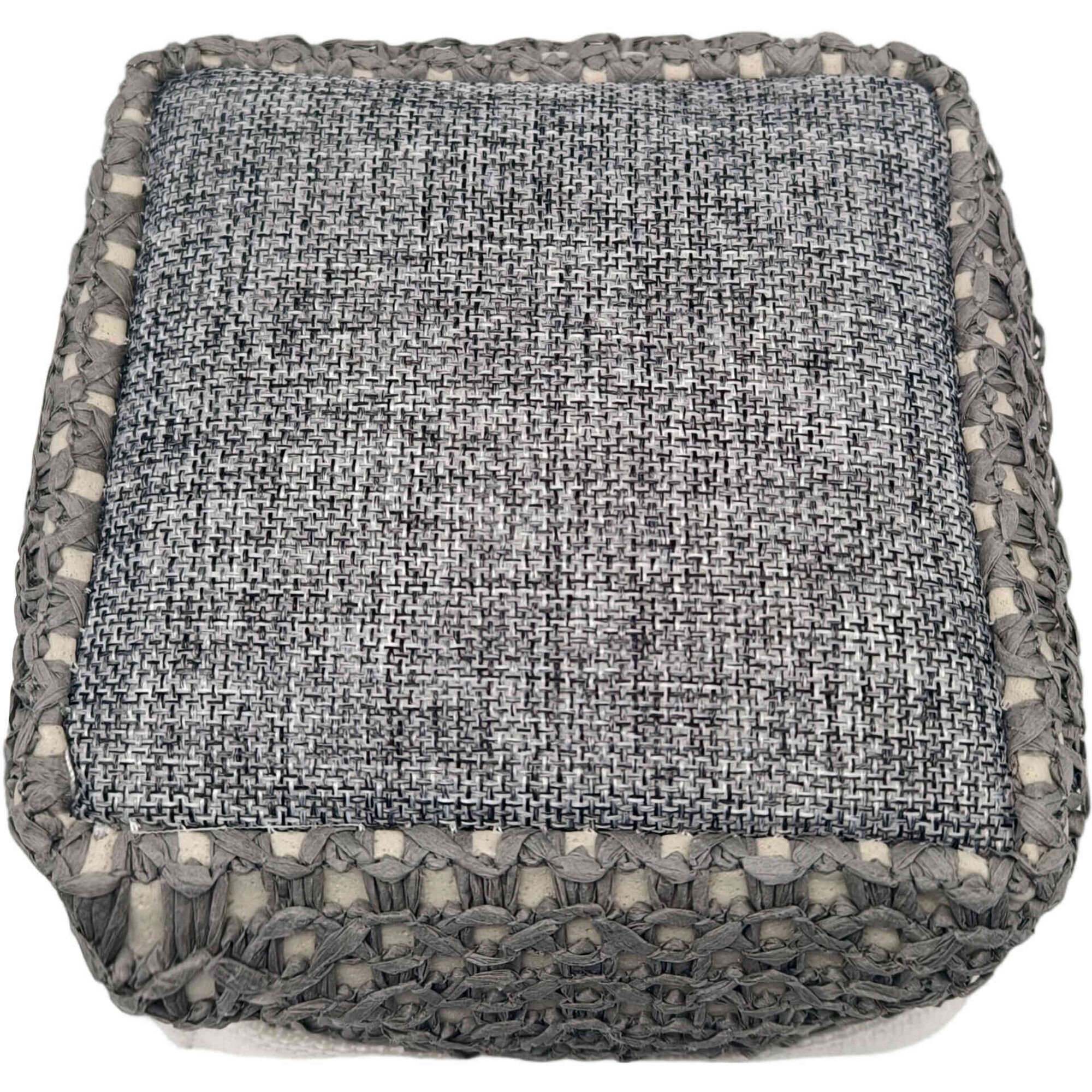 Cesto de Corda Forrado Cinza Kasa