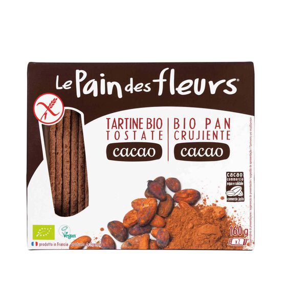 Tostas de Cacau Biológicas sem Glúten Le Pain Fleurs