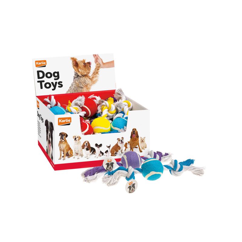 Brinquedo para Cão Bola Ténis com Corda (Vários Modelos) Karlie
