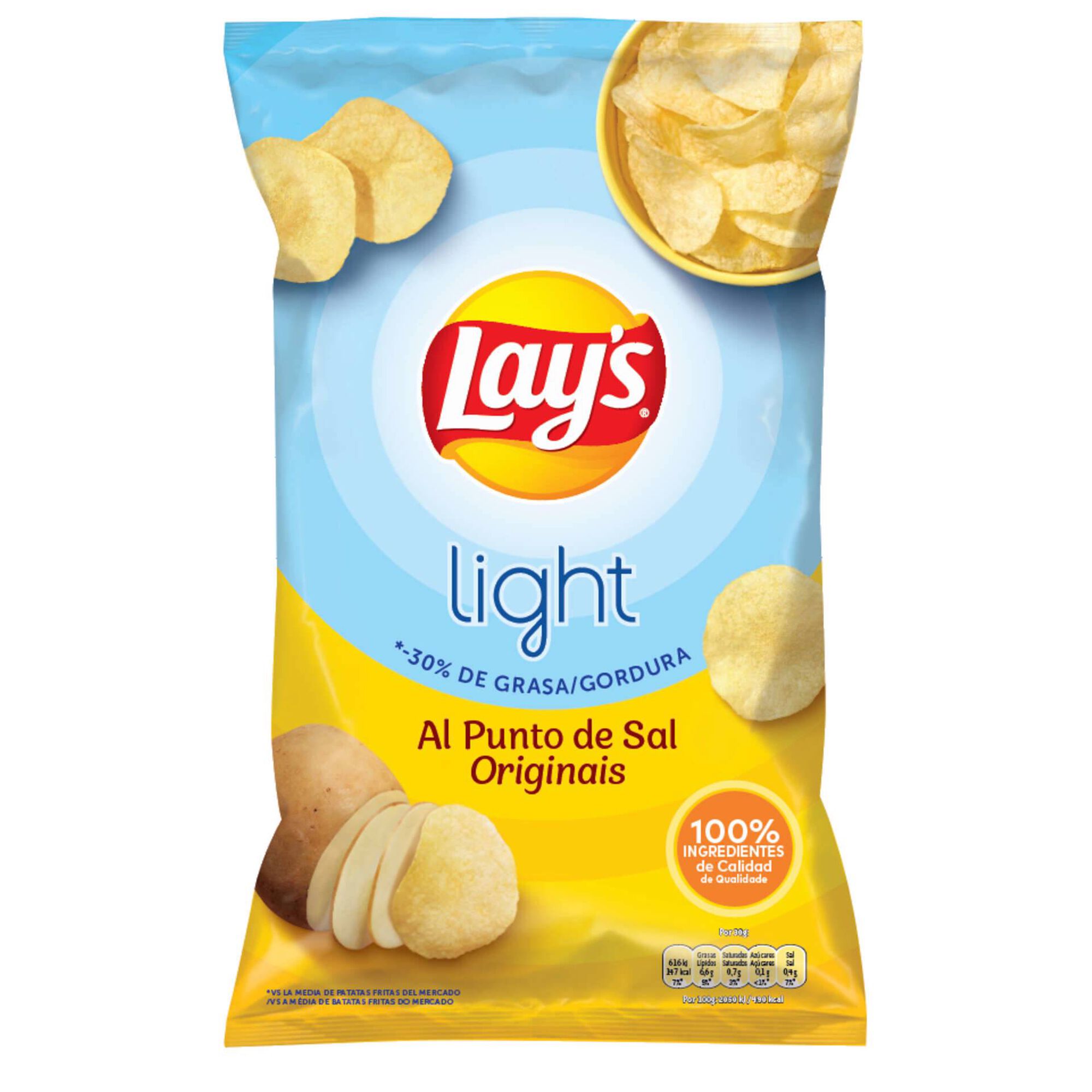 Batata Frita Lisa Light Original Batata Frita Lisa Light Original