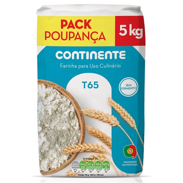Farinha de Trigo T65 Pack Poupança Continente