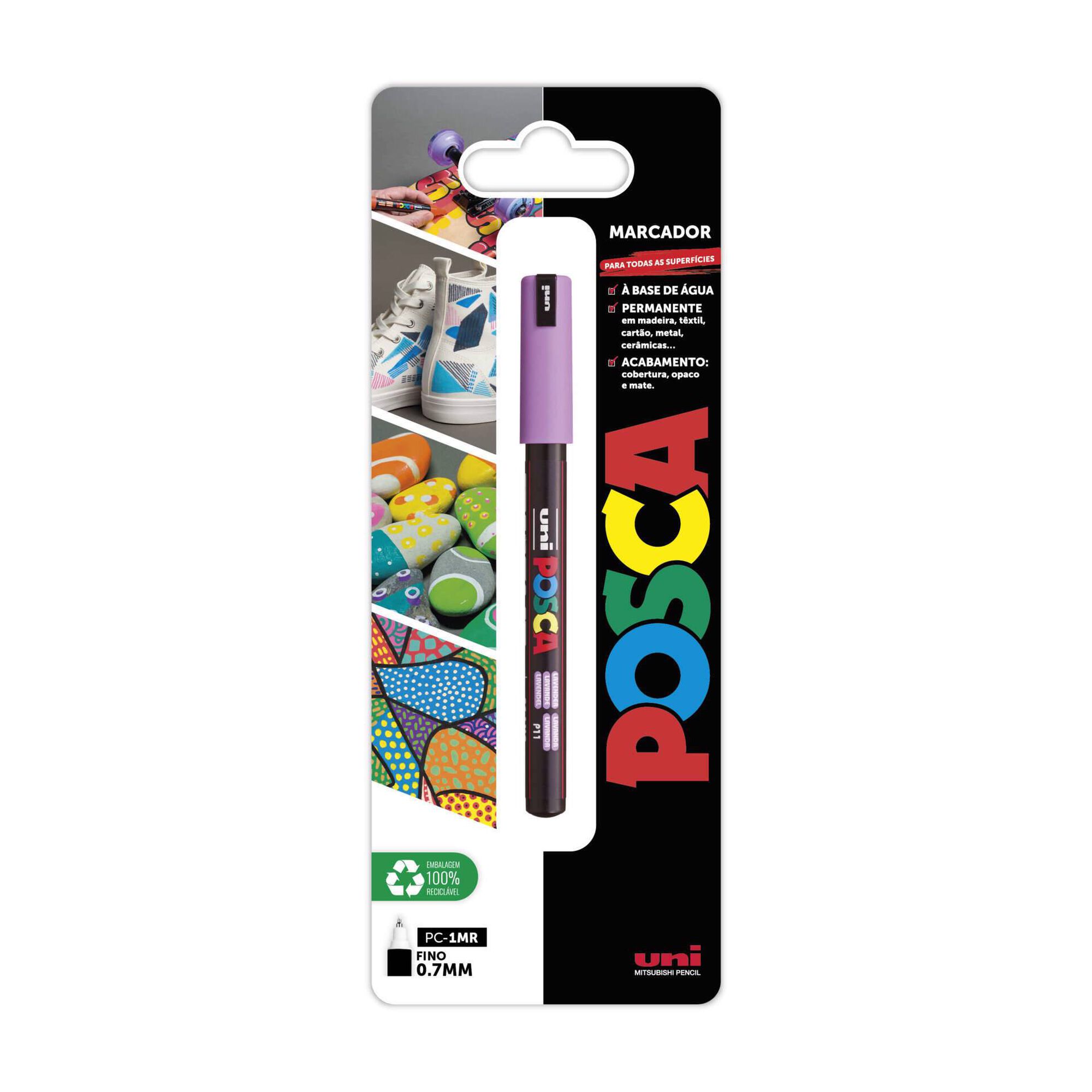 Marcador Permanente Posca PC-1MR (várias cores)
