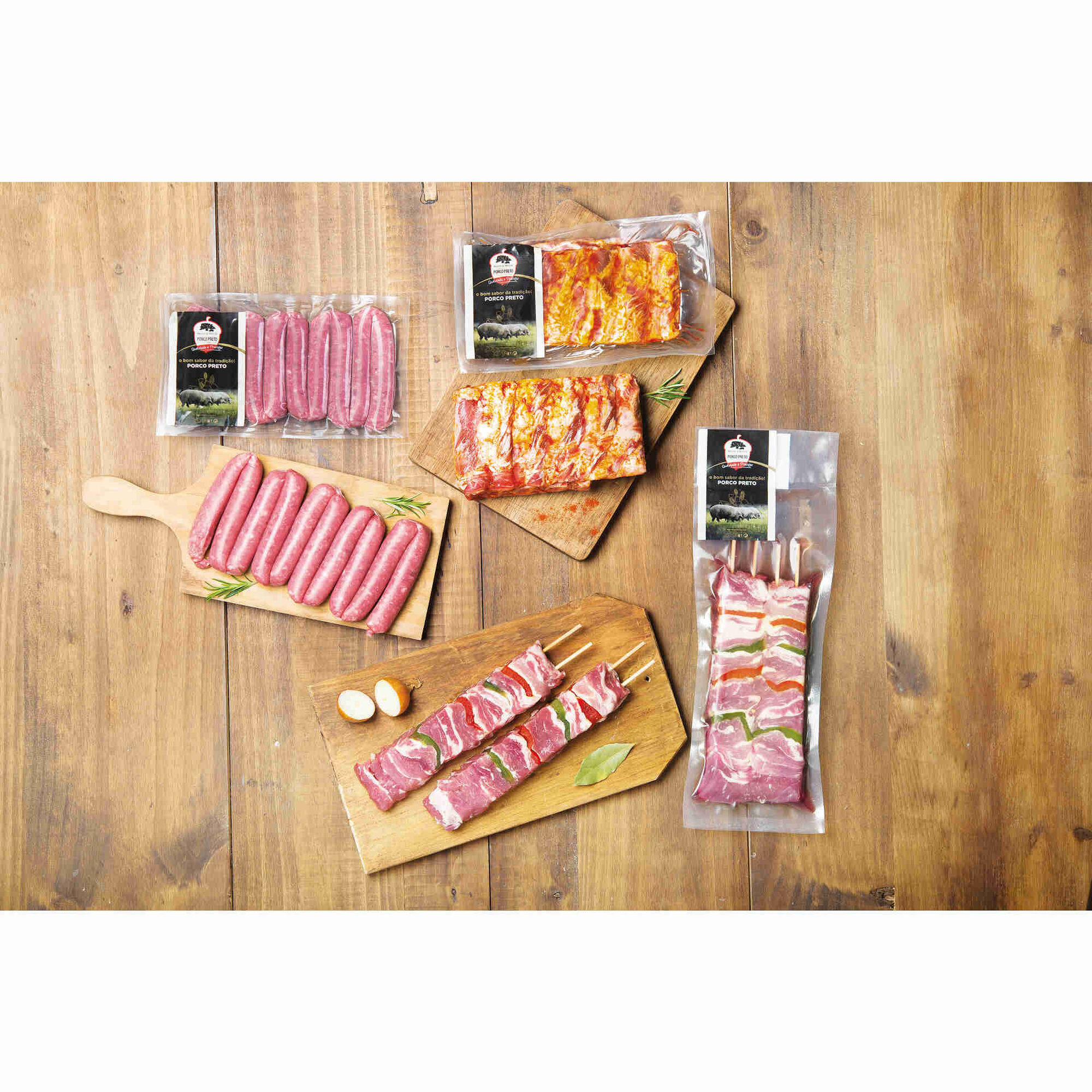 Espetadas de Porco Preto com Pimentos Ultracongeladas